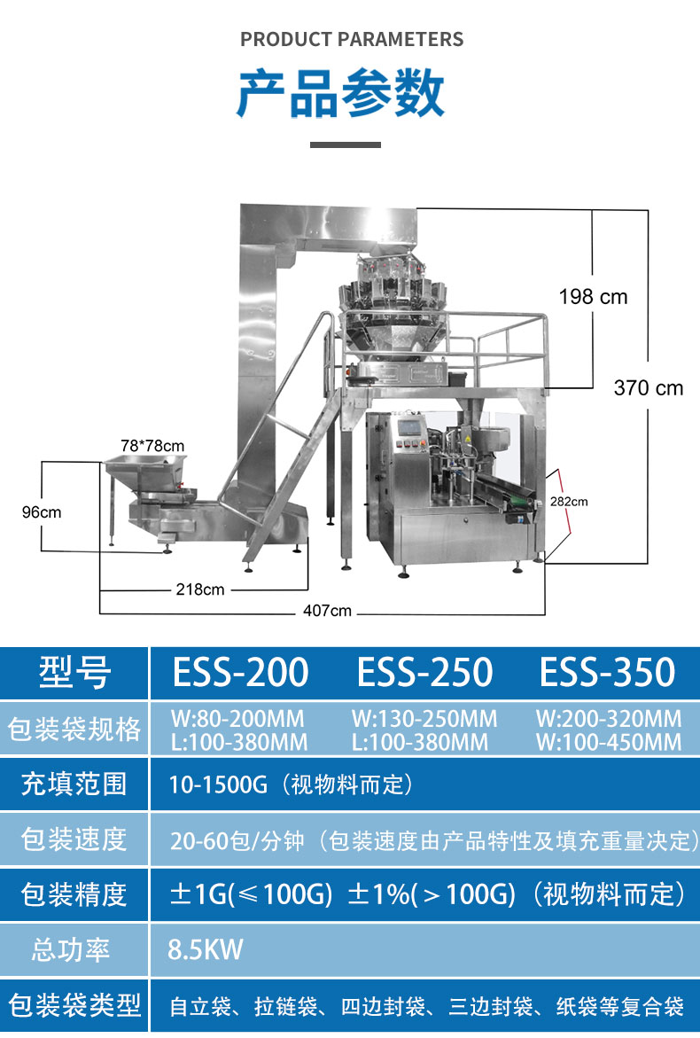 給袋式花生糖包裝機(jī)(圖1)